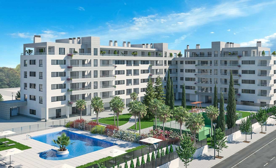 Ágora vista jardín